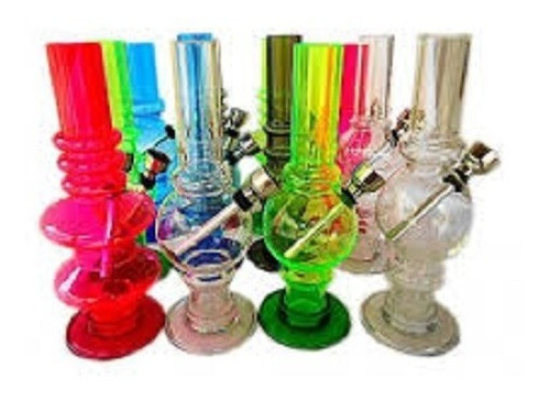 Kit 5 Mini Bong Narguile Acrilico 15cm Em Atacado Em Promoçã