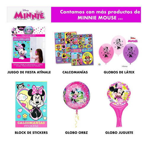 Vela Pastel Minnie Mouse Artículo Fiesta Decoración - Min0m1