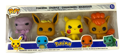 Kit Figuras De Ação Pokémon Pop! Com 04 Unidades Top