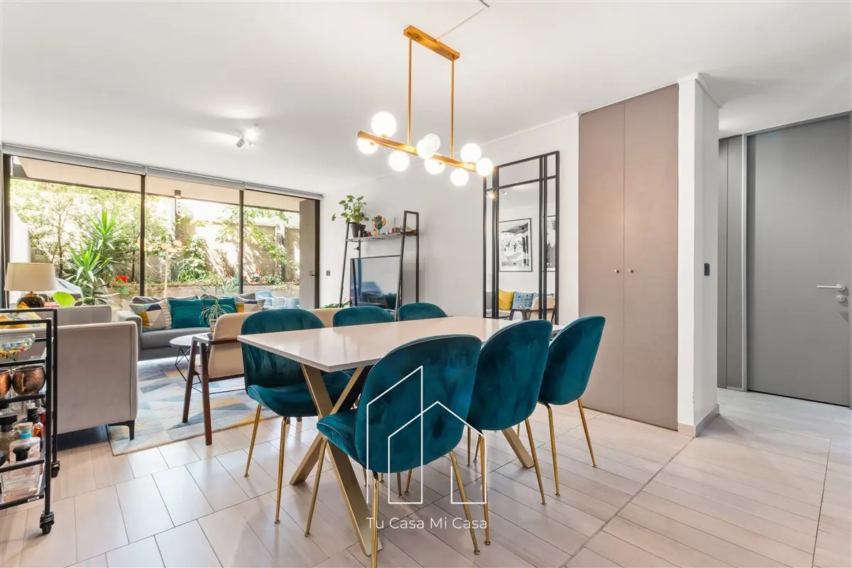 Imagen 3 de 25 de Gran Departamento En Venta, Con Jardin, 2d 2b. En Ñuñoa