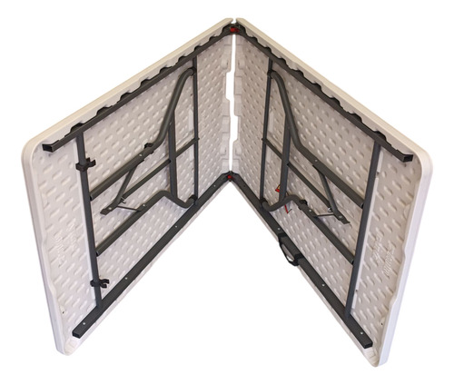 Mesa Verona 2.40 Portafolio Duna Con Patas Plegables Blanco