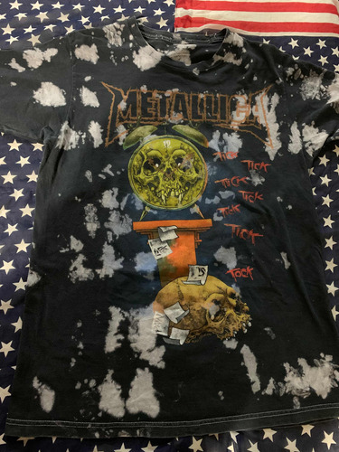 Camiseta Vintage Banda De Rock Metallica Talla L