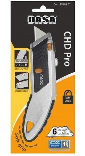 Imagen 2 de 5 de Cutter Profesional Metálico Durlock Manualidades 6 Cuchillas