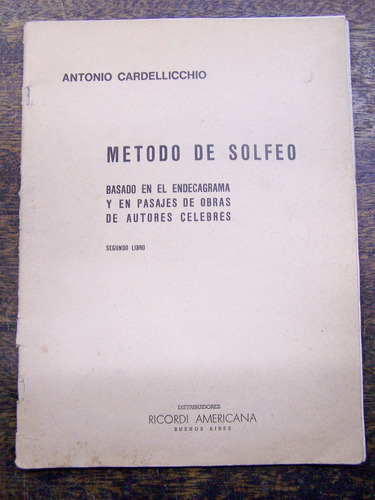 Metodo De Solfeo 2 * Antonio Cardellicchio * Ricordi *