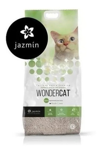 Piedra Bentonita Aglutinante Esferas Jazmin Wondercat  16kgs