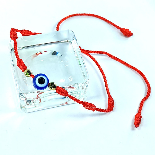Pulsera Ojo Turco - Hilo Rojo Ajustable + Consagrada + Mod2