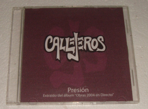 Callejeros Presion Cd Single Promo Multicopiado / Kktus