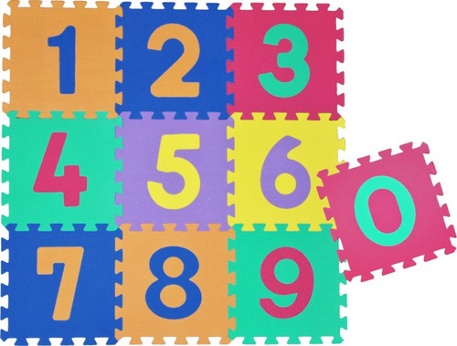 Tapete Juguete Niños Puzzle Numeros Fomi Interactivo 10 Unid