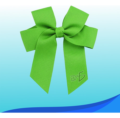 Moño Diseño Elegante Textura Tela Suave Broche Acero Inoxidable Color Verde Ele-Gate