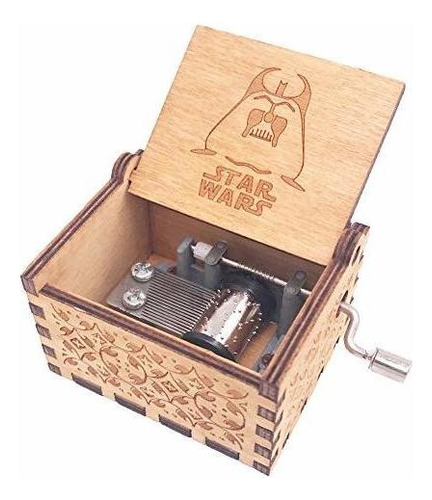 Youtang Caja De Música De Madera De Tamaño Pequeño Star War