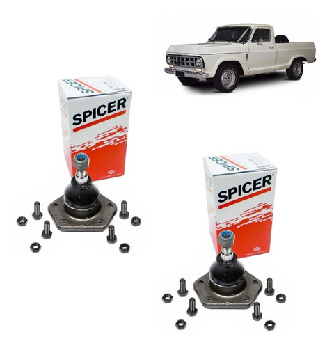 02 Pivo Spicer Suspensão Superior Chevrolet D10 1983 1984