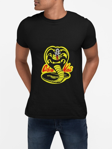 Polera Unisex Cobra Kai Karate Serpiente Algodon Estampada