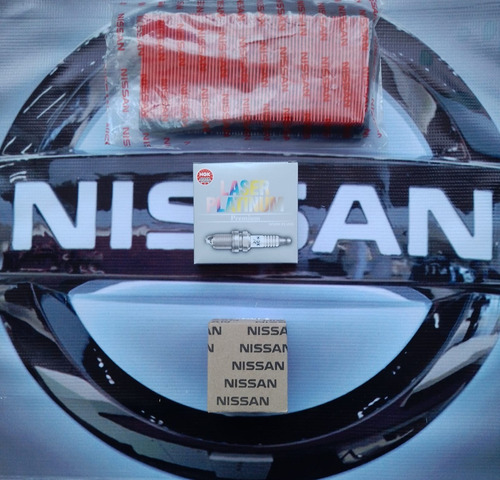Kit Filtros C/bujia Ngk Platinum Nissan Versa 2018 2019 1.6