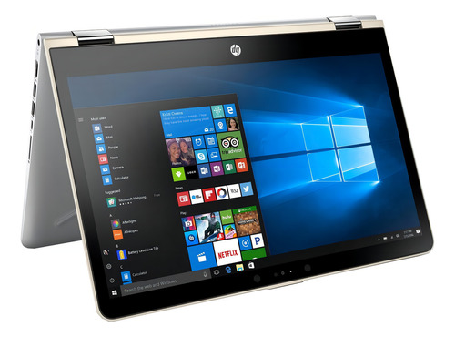 Notebook Pavilion x360 14-ba009la 14" dourado 4GB de Ram - 500GB HDD - Intel Pentium Gold