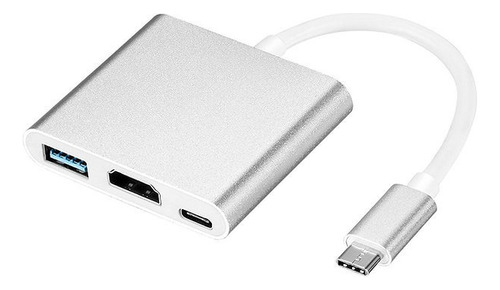 Adaptador Macbook Tipo C Usb-c A Hdmi Usb 3.0 Usb C 3 En 1