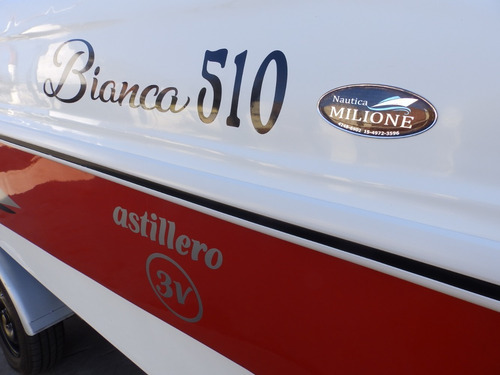Lancha Open 3v Bianca 510 Evinrude 60 Hp Nautica Milione 4