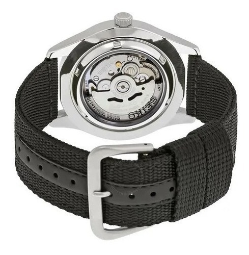 Imagen 2 de 7 de Reloj Seiko 5 Automatico Snzg15k Militar Hombre Malla Nylon