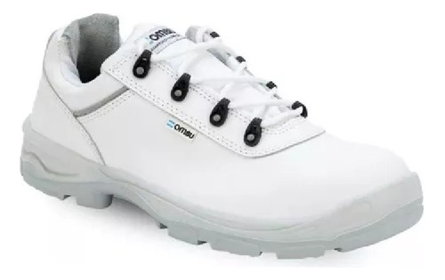 Zapato Ombú Ozono Plus Blanco Con Puntera De Acero T45