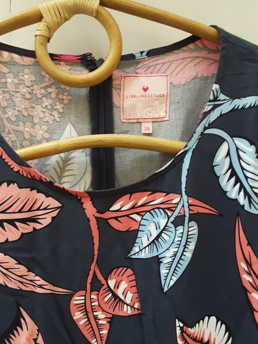 Imagen 2 de 4 de Vestido Estampado Azul
