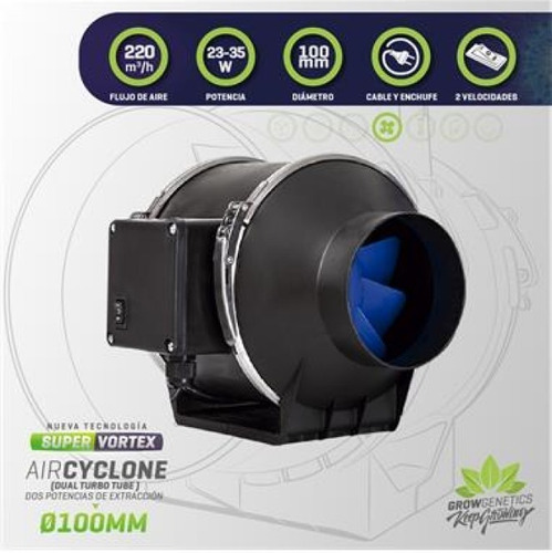 Extractor Dual Tt 100mm - Grow Genetics (indoor)