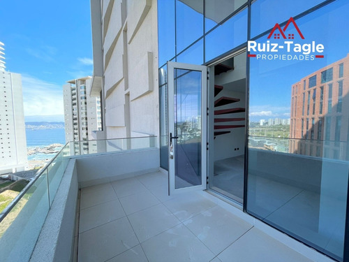 Imagen 3 de 9 de Oficina Con Una Increíble Terraza Y Vista Al Mar En Reñaca N