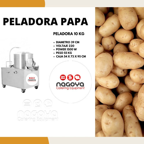 Peladora De Papas De 10 Kilos Marca Nagoya 