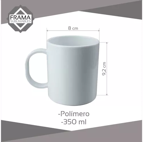 Tazas Blancas Sublimables Polymer Polimero X12 Para Sublimar