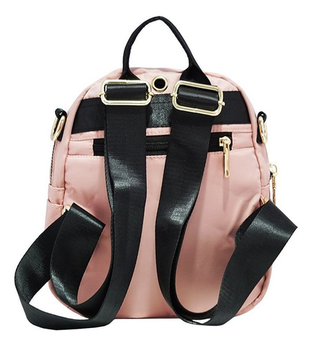 Mochila Morral Cartera Con Correa Street Rosa Amayra