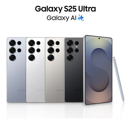 Celular Samsung Galaxy S25 Ultra 5g, 256gb, 12gb, Câm. Quád. - Titânio Cinza