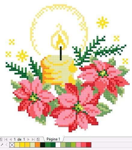 Matriz Bordado Ponto Cruz Velas Natal Arranjos Barrinha C217 | MercadoLivre Matriz Bordado Ponto Cruz Velas Natal Arranjos Barrinha C217 | MercadoLivre