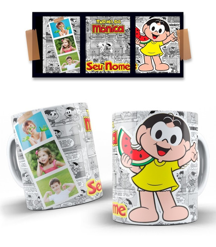 Imagem 10 de 10 de Canecas Personalizadas Turma Da Monica !!!!