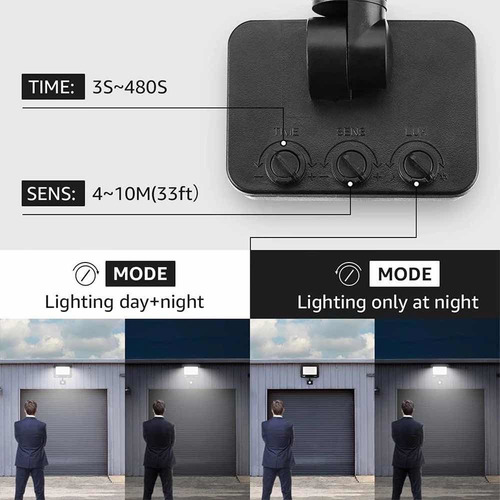 Foco Led Exterior Con Sensor De Movimiento 50w Ip66