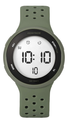 Armitron Sport Unisex Digital Chronograph Silicone Strap