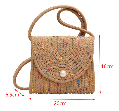 Bolso Bandolera Para Mujer, Playa De Bolas De Colores Caqui
