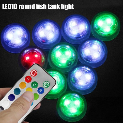 Nuevo 10 Piezas De Luces De Piscina Led A Prueba De Agua