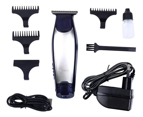 Imagen 6 de 7 de Corta Pelo Y Barba Recargable Inalámbrica Geemy Gm-6025