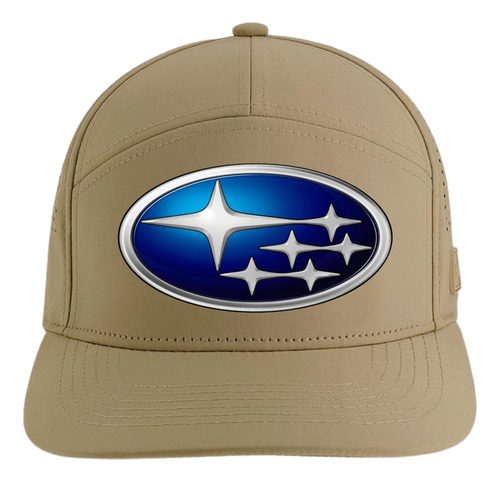 Gorra Subaru Racing 5 Paneles Premiun Caqui