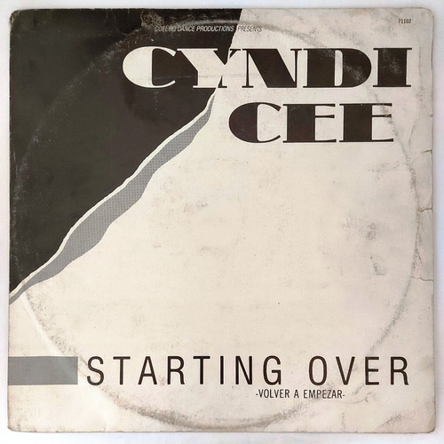 Cyndi Cee - Starting Over = Volver A Empezar  Lp