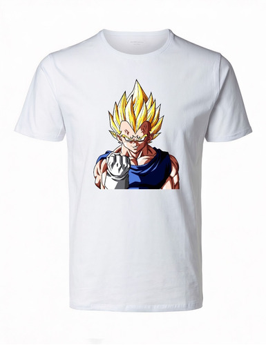 Polera Vegeta Sayayin Dragon Ball Z Estampadas Algodon 