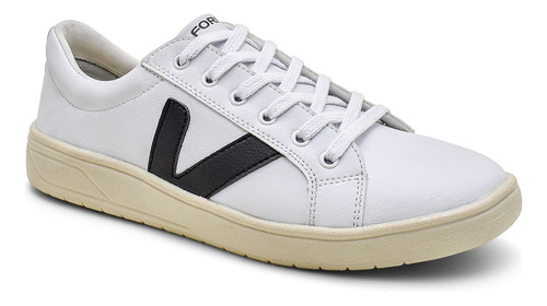 Sapatenis Branco Preto Tênis Masculino Casual Confortável