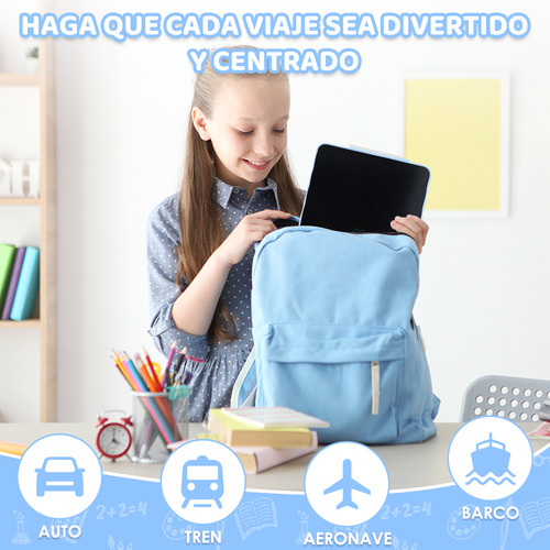 16 Pizarra Mágica Lcd Niño Tablet Dibujo Bolígrafo Magnético Color Azul