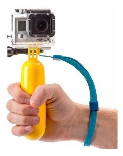 Imagem 1 de 9 de Gopro Bastão Bóia Flutuante P/ Câmera Sport Cam Bobber Eken