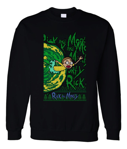 Sudadera Anime Navidad Ugly Christmas Sweater Rick Y Morty 2