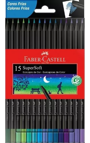 Lápices super suaves para pintar, modelo ecolápices SuperSoft 12 colores Faber  Castell – TITABIANCHI
