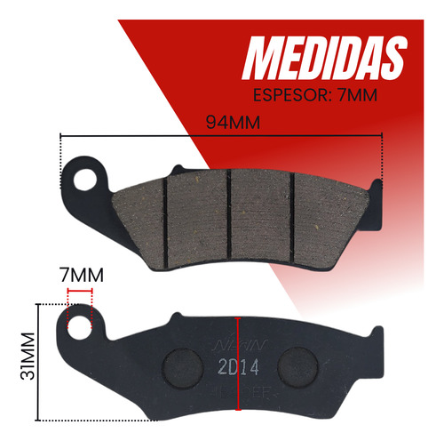 Pastillas De Freno Delanteras Original Honda Xr 125l 03/14