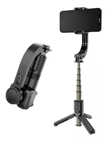 Palo Selfie Estabilizador Celular Bluetooth Gimbal Trípode Color Negro