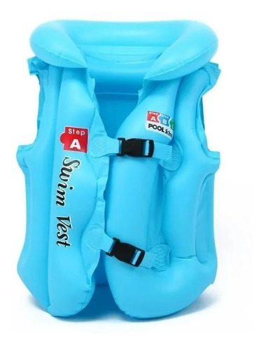 Chaleco Seguridad Inflable Flotador Niños Salvavidas Talla M