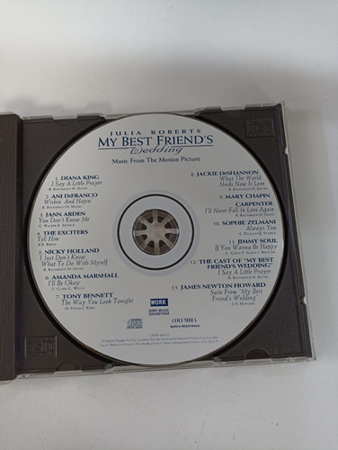 Cd- Sountrack De La Película La Boda De Mi Mejor Amigo (Usado)