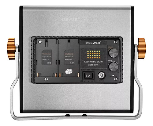 Panel De Luz Led Neewer 2x Bicolor 480 Luz Regulable Led Negro Bi-color Led