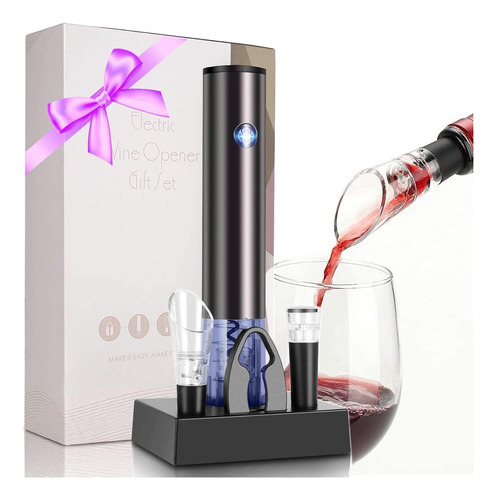 Set De Regalo Con Abrelatas Eléctrico Para Vino, Automático